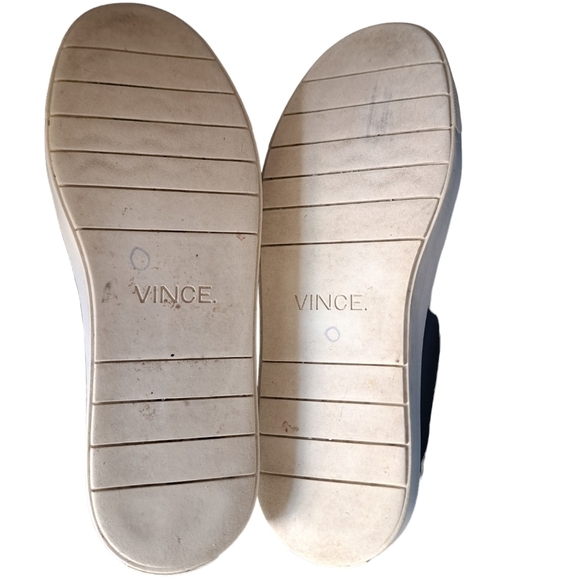 VINCE blue Patent Leather COVENTRY Slip On KILTIE Fringe Loafers Shoes ladies 8 - Picture 5 of 12